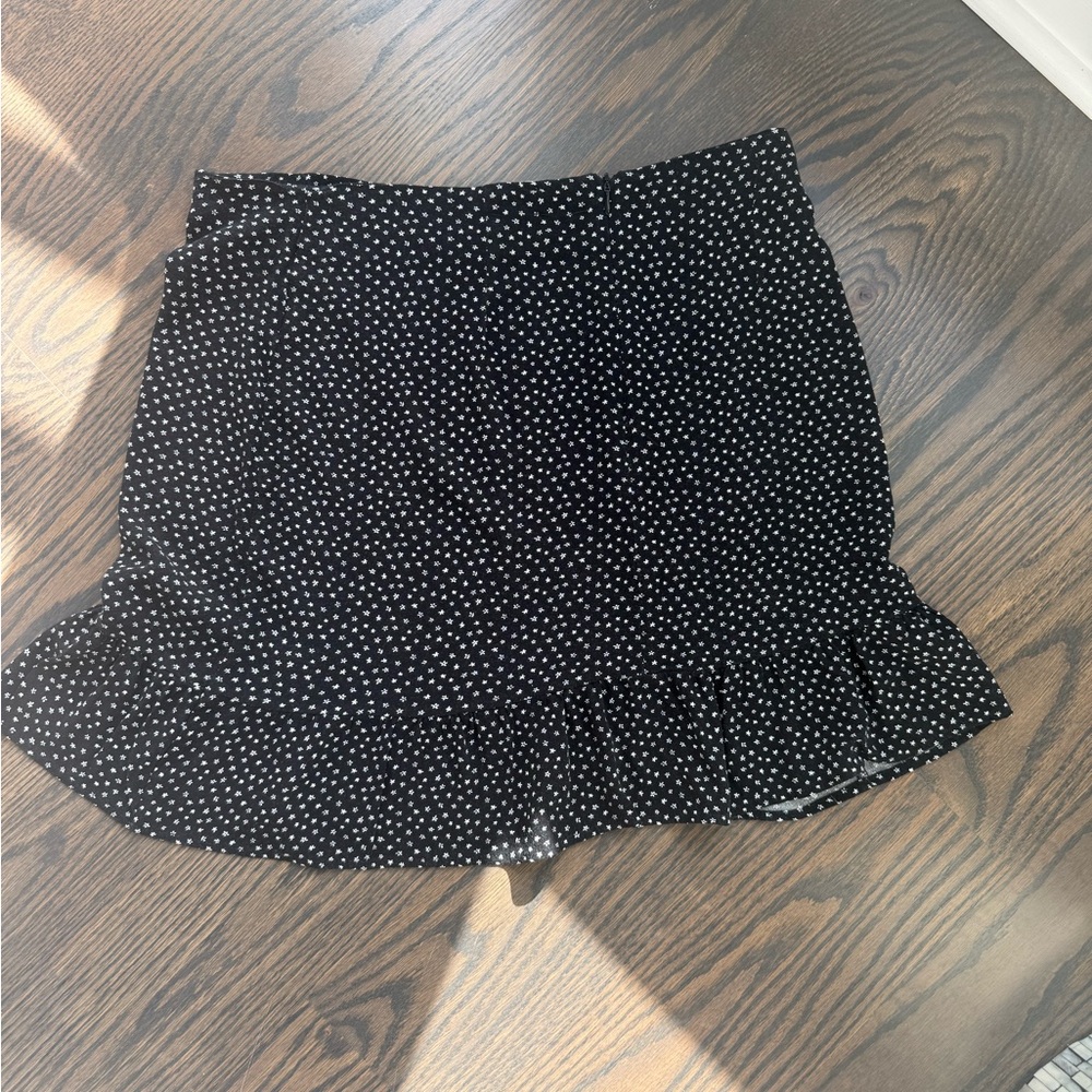 La Hearts Black and White Skater Skirt M